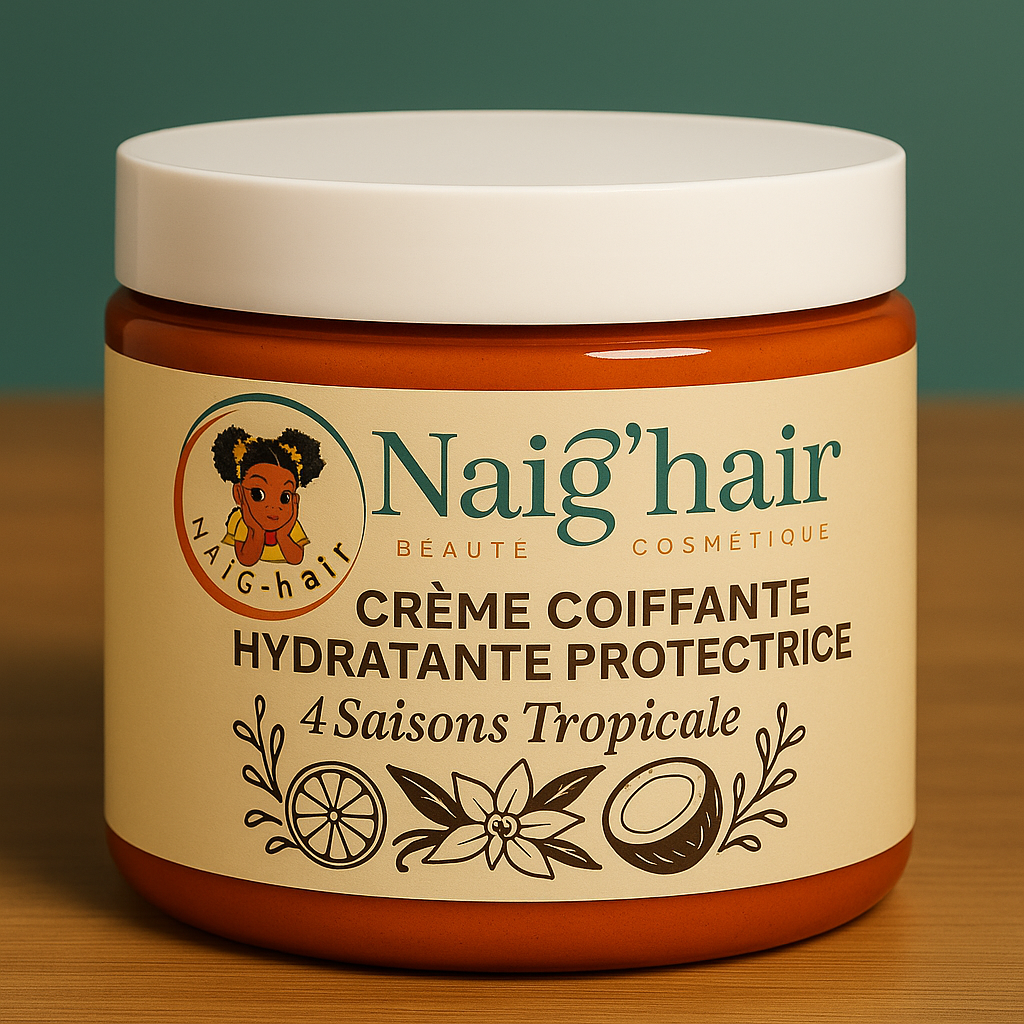 Crème Coiffante Hydratante Protectrice 4 Saisons Tropicale - 200g - Naïg’hair®️ – Image 4