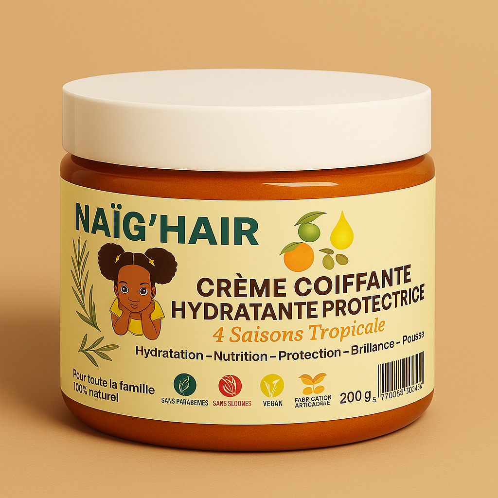 Crème Coiffante Hydratante Protectrice 4 Saisons Tropicale - 200g - Naïg’hair®️ – Image 3